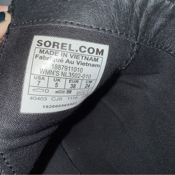 Sorel Emelie™ Leather Waterproof Boot  Sz 7 - Picture 8 of 12